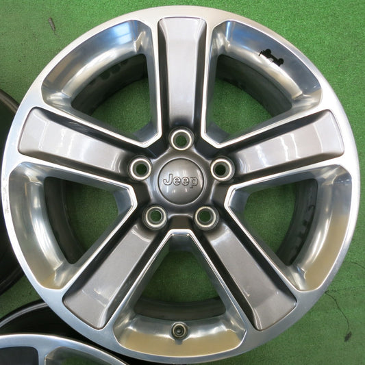 キレイ！5本★JEEP ジープ JL ラングラー アンリミテッド サハラ 純正 ホイール 18インチ 18×7.5J PCD127/5H★6072501HAホ