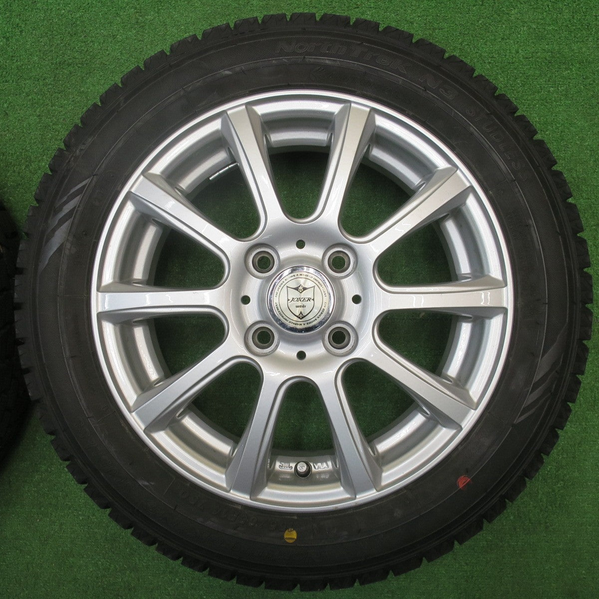 バリ溝！キレイ！9.5分★スタッドレス 155/65R14 オートバックス ノーストレック N3 JOKER ジョーカー 14インチ PCD100/4H★5112105NJス