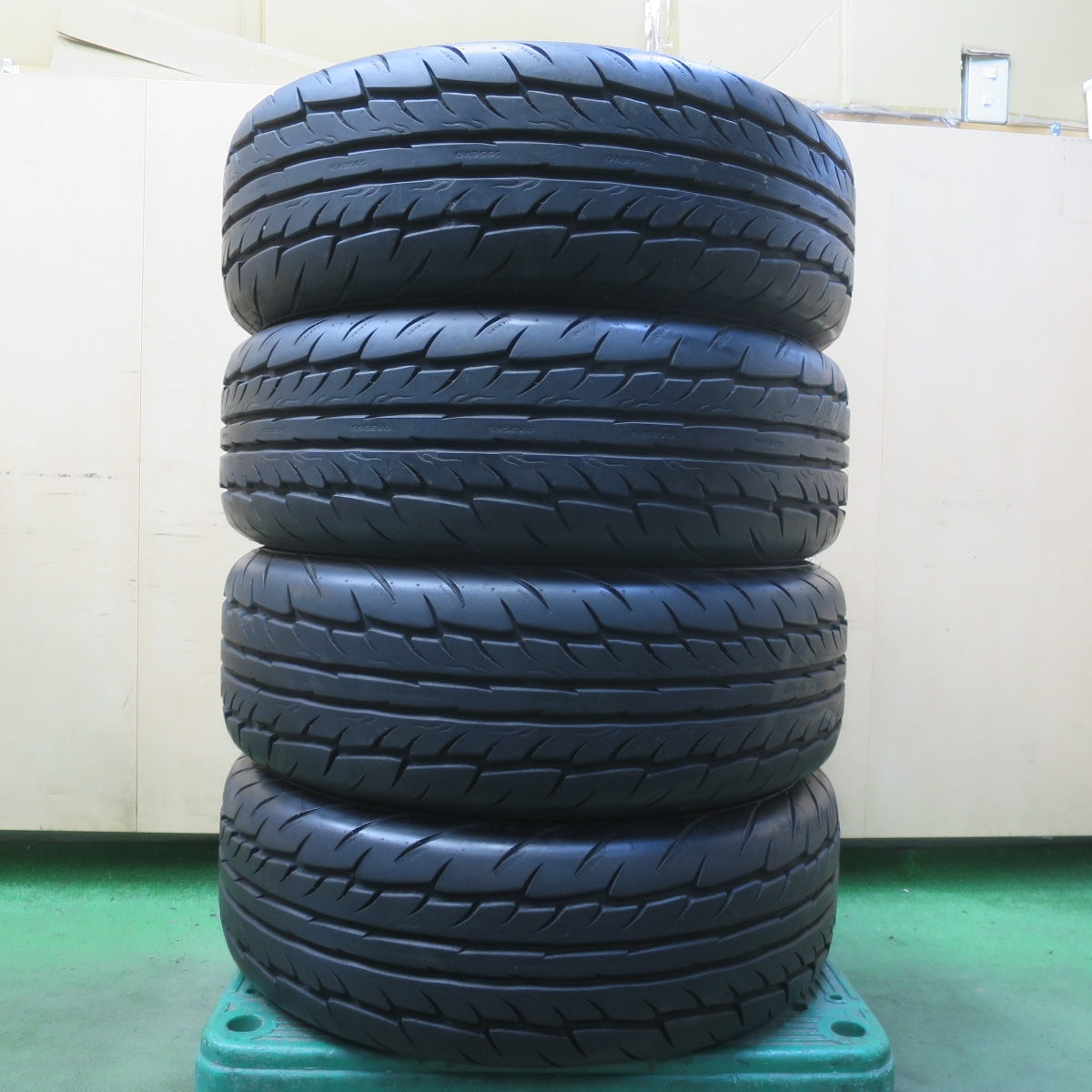 バリ溝！22年！キレイ！ほぼ10分◎トヨタ 140系 カローラ フィールダー 純正 195/55R16 ファイナリスト 595EVO 16インチ PCD100/4H◎6093008イノ