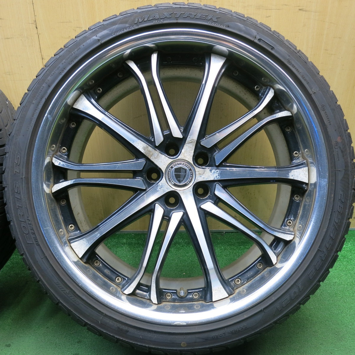 4本価格！23年◎WORK SCHWERT SC6 265/35R22 マックストレック FORTIS T5 ワーク シュバート シュヴァート 22インチ PCD114.3/5H◎6101003HAノ