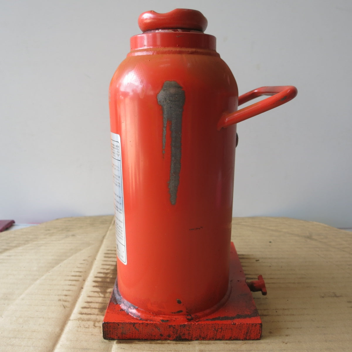 [送料無料] ◆マサダ 油圧 ジャッキ HP-15N 工具 15TON 15ton 15トン 15000kg 油圧式 オイル だるま ダルマ 車載 自動車 点検 整備⑫◆