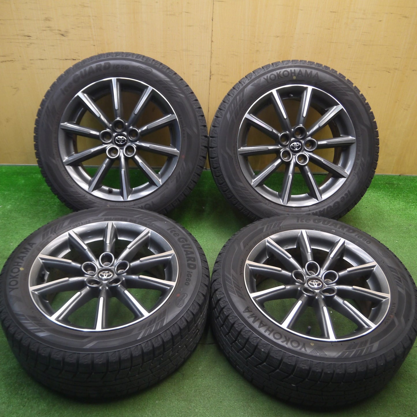 [送料無料] バリ溝！キレイ！8.5分★トヨタ 86 スバル BRZ 純正 205/55R16 スタッドレス ヨコハマ アイスガード iG60 16インチ PCD100/5H★5021413Hス