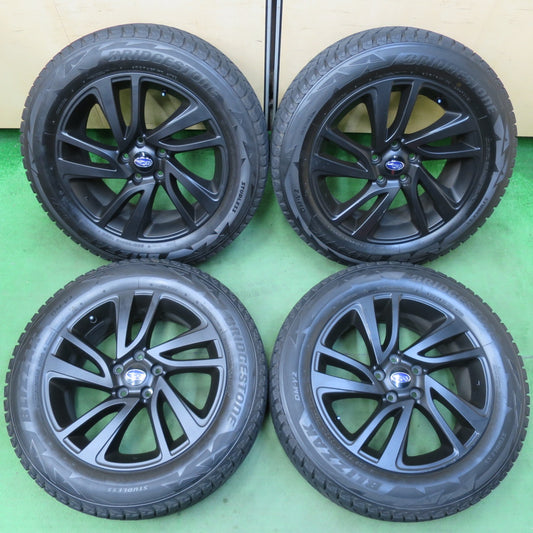 [送料無料] バリ溝！8.5分★スバル VM系 レヴォーグ 純正 225/60R18 スタッドレス ブリヂストン ブリザック DM-V2 18インチ PCD114.3/5H★5020104イス