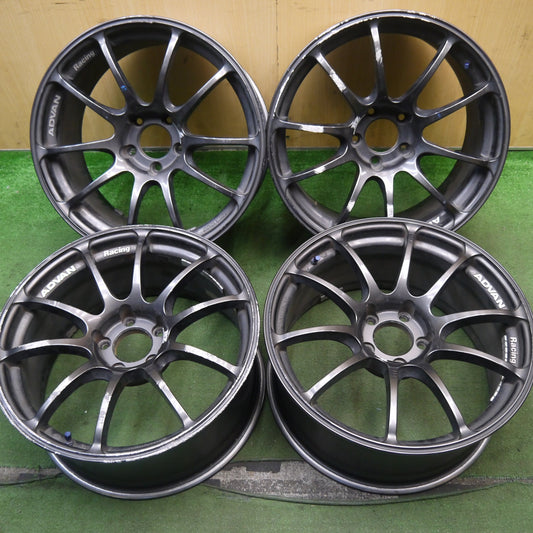 4本価格★RZ ADVAN Racing アドバン レーシング 18インチ ホイール 18×8.5J 18×9J PCD114.3/5H★5090906Hホ