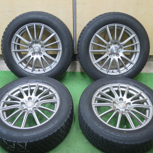 バリ溝！キレイ！8.5分★スタッドレス 215/60R17 グッドイヤー アイスナビ6 ravrion Selzer ラブリオン 17インチ PCD114.3/5H★5052003TTス