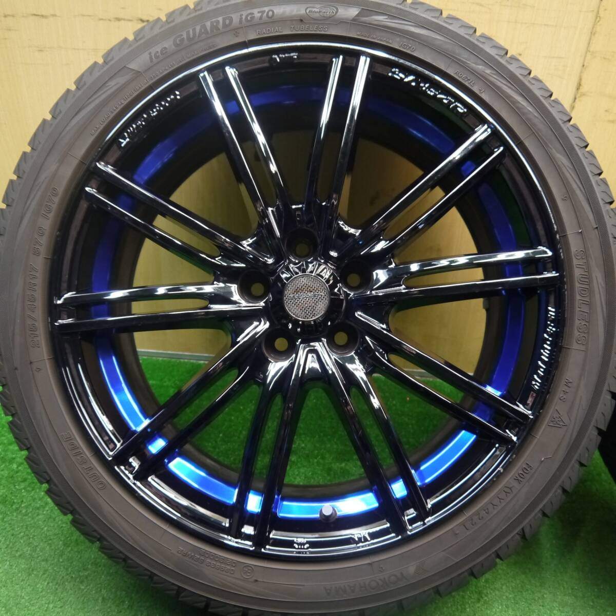 4本価格 21年★86 BRZ 等 WedsSport SA-54R 215/45R17 スタッドレス ヨコハマ アイスガード iG70 PCD100/5H★5033106Hス