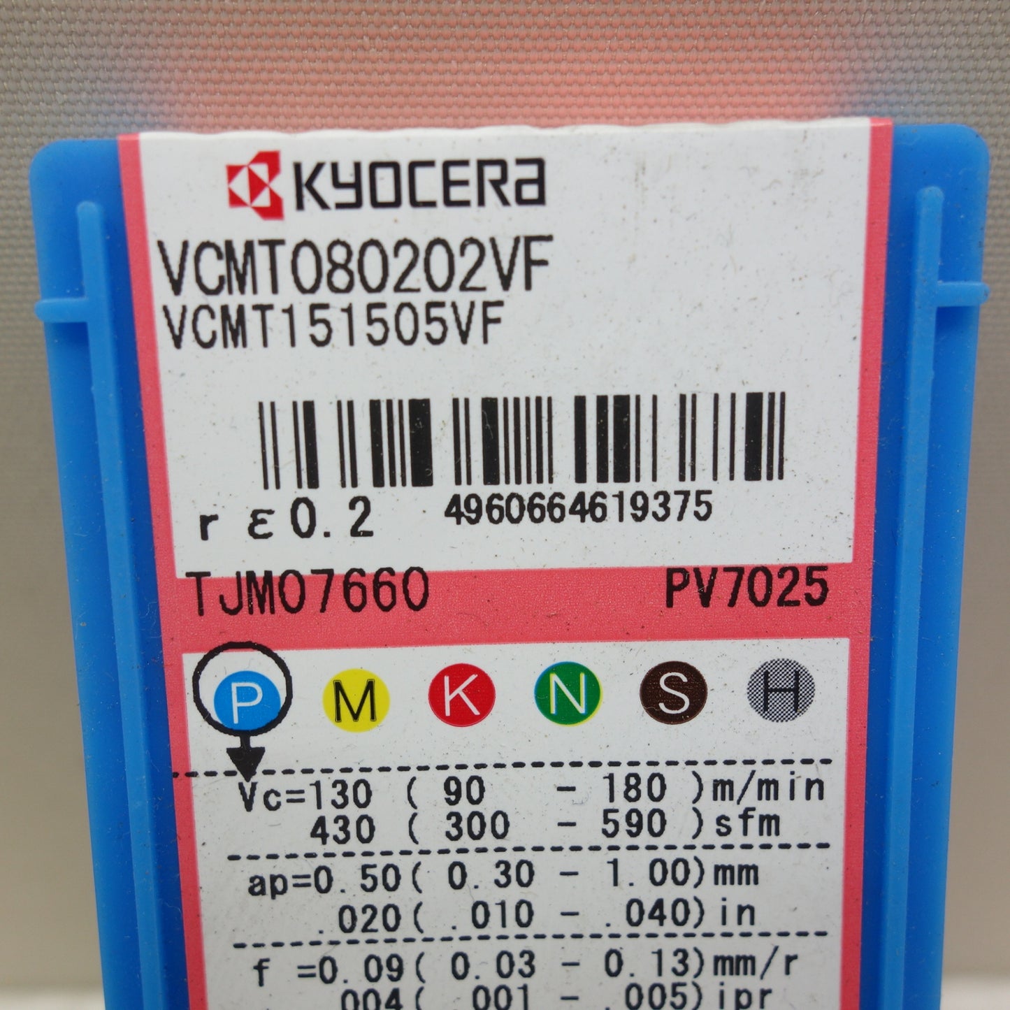 [送料無料] 未使用！5点☆KYOCERA 京セラ チップ VCMT080202VF VCMT151505VF TJM07660 PV7025☆
