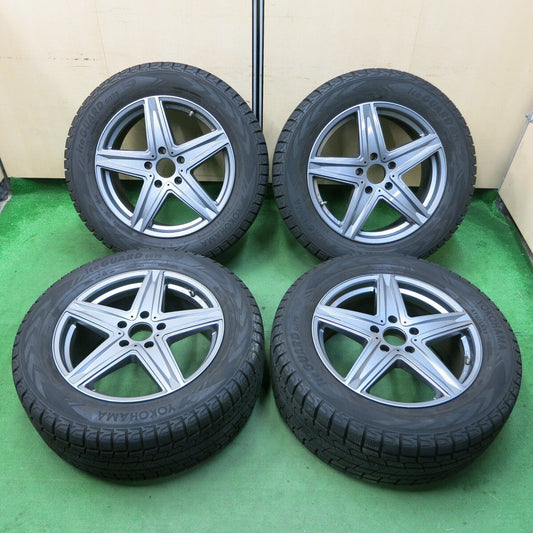 バリ溝！22年！キレイ！9.5分以上★ベンツ 等 AGA 275/55R19 スタッドレス ヨコハマ アイスガード G075 PCD130/5H★4100401ナス