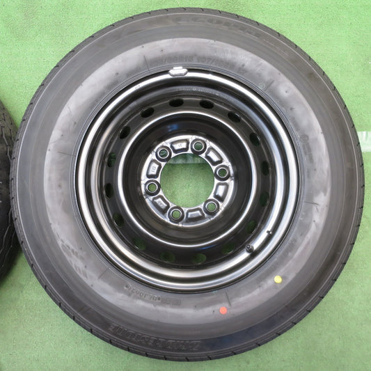 新車外し！26年◎トヨタ ハイエース 純正 スチール 195/80R15 107/105S ブリヂストン エコピア RD613 15インチ PCD139.7/6H◎6091909NJノ