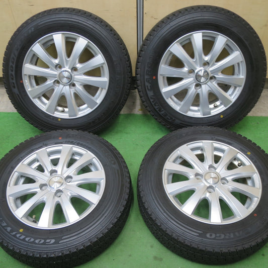 バリ溝！9.5分★スタッドレス 155/80R14 88/86N グッドイヤー アイスナビ CARGO ravrion RS01 ラブリオン 14インチ PCD100/4H★5052001TTス