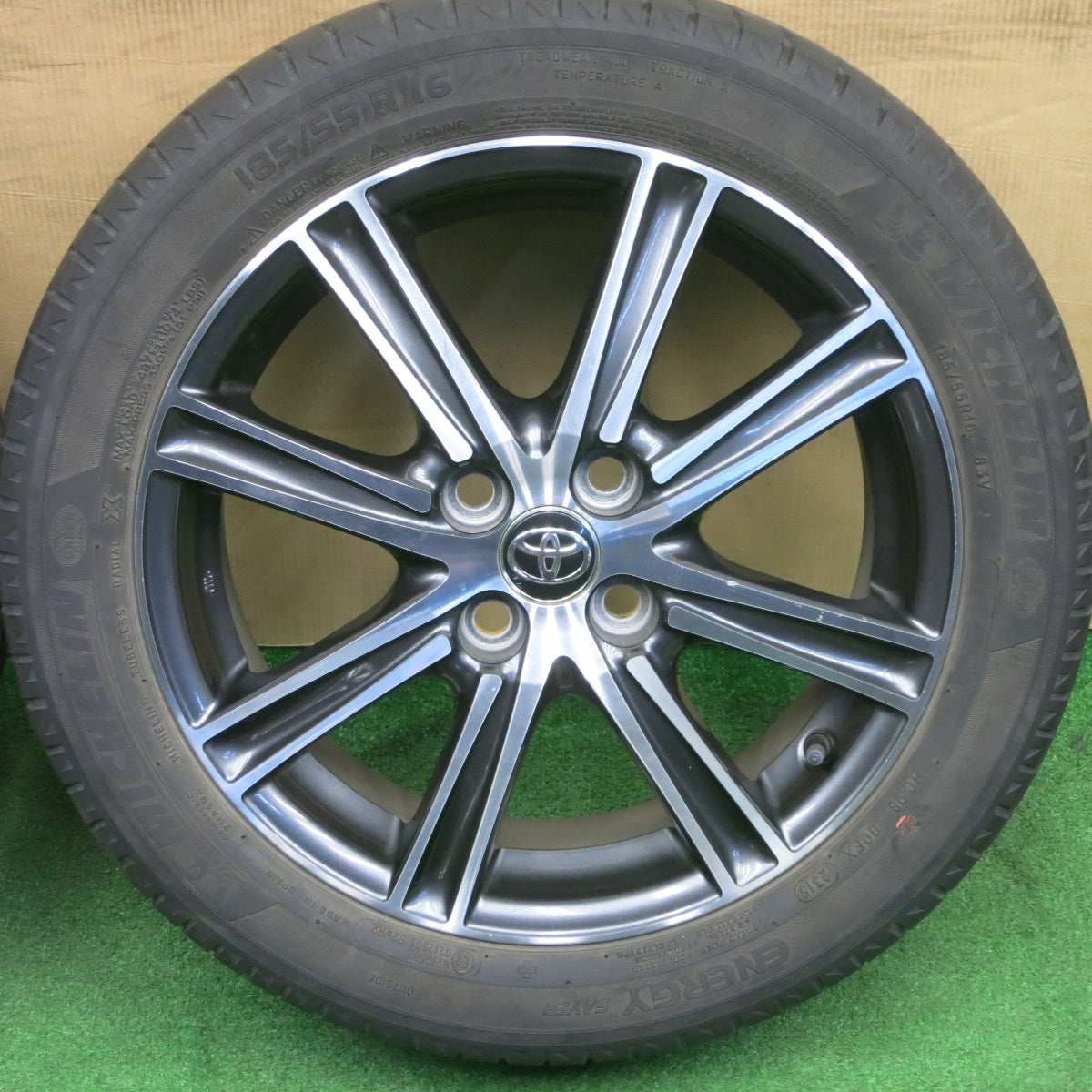 4本価格★トヨタ 160系 カローラ フィールダー W×B 純正 185/55R16 ミシュラン エナジーセイバー 16インチ PCD100/4H★6021102NKノ