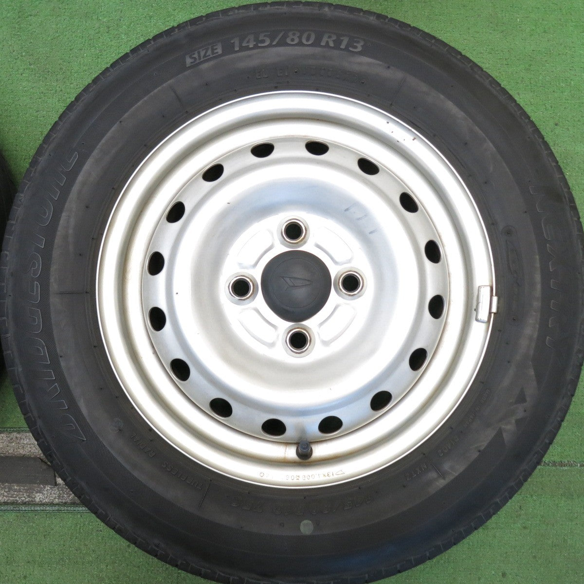 4本価格！22年◎ダイハツ ハイゼット 純正 スチール 145/80R13 ブリヂストン ネクストリー エコピア 13インチ PCD100/4H◎6082708HAノ
