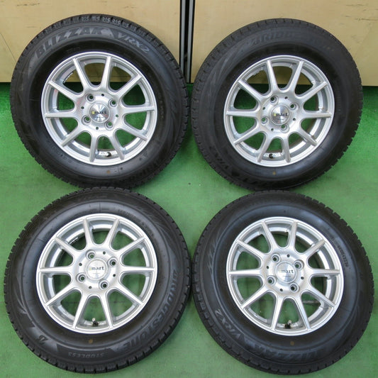 バリ溝！23年！ほぼ10分★スタッドレス 145/80R13 ブリヂストン ブリザック VRX2 smart MANARAY SPORT マナレイ 13インチ PCD100/4H★4123018イス
