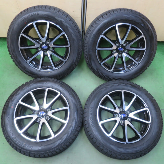 超バリ溝！25年！ほぼ10分★スバル レヴォーグ 純正 225/60R17 スタッドレス ヨコハマ アイスガード G075 17インチ PCD114.3/5H★6050407イス