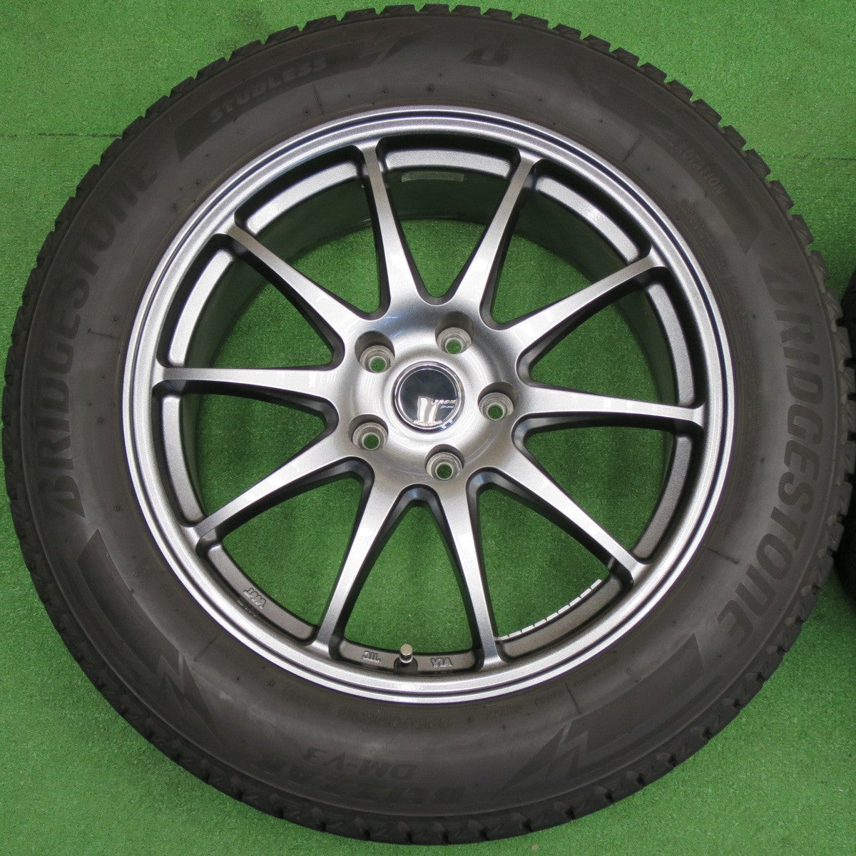 バリ溝！23年！キレイ！9分★スタッドレス 225/60R18 ブリヂストン ブリザック DM-V3 ZACK JP-202 MONZA ザック モンツァ 18インチ PCD114.3/5H★6041203NKス