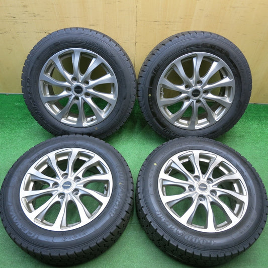 バリ溝！24年！9.5分★スタッドレス 205/60R16 グッドイヤー アイスナビ7 BALMINUM TR10 バルミナ 16インチ PCD114.3/5H★5121408HAス