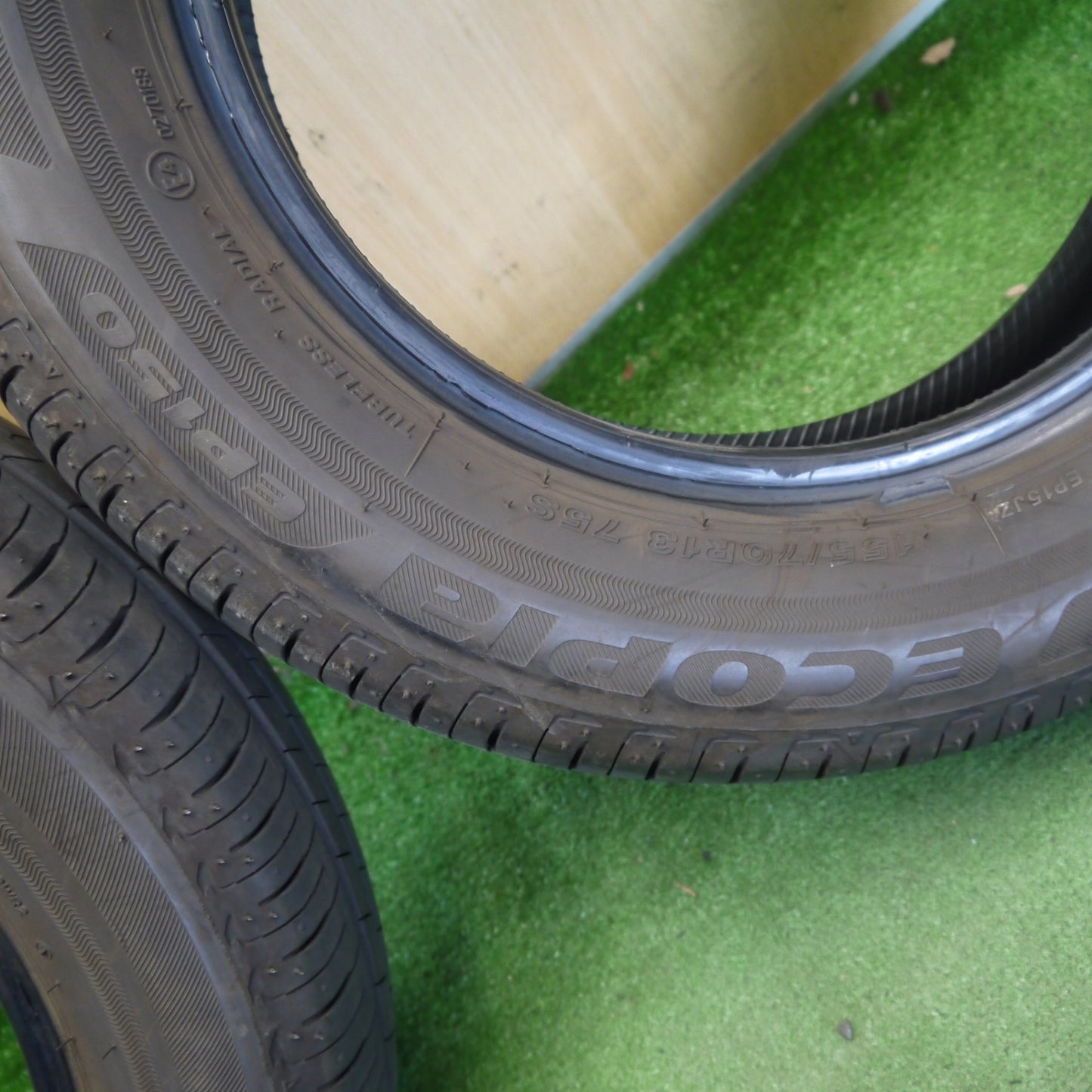 2本価格！25年★155/70R13 ブリヂストン エコピア EP150 タイヤ 13インチ ミライース プレオ エブリイ 等★6061901Hノタ
