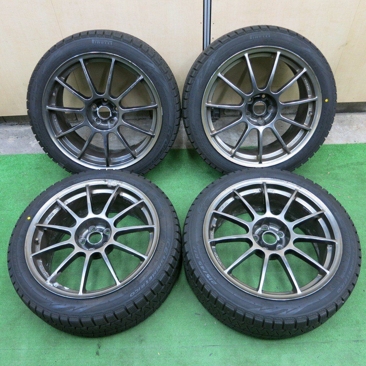 4本価格★アルファロメオ Partire ASSO 215/45R17 スタッドレス ピレリ アイスアシンメトリコ パルティーレ アッソ PCD98/5H★4061802ナス