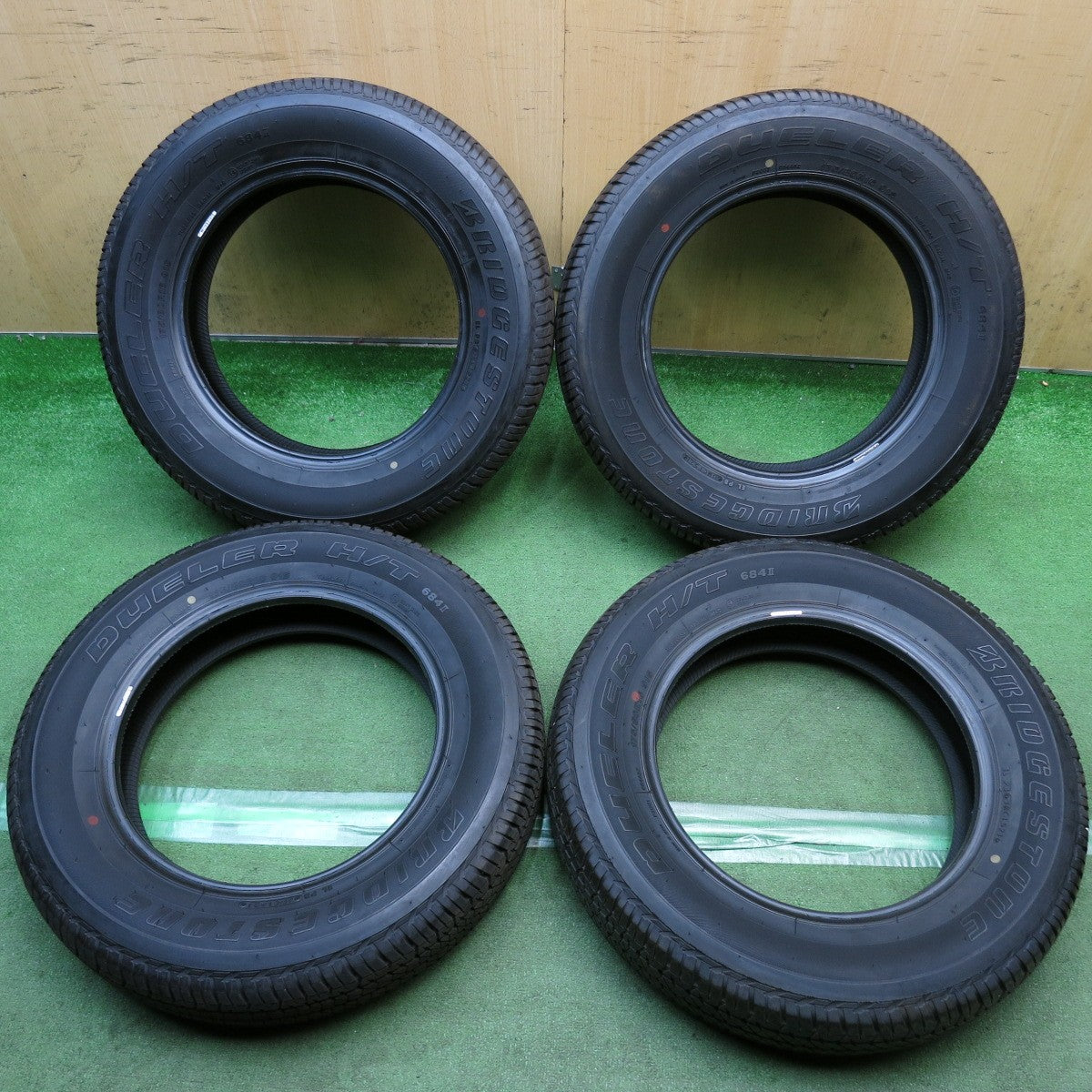 バリ溝！9分◎ジムニー 等 175/80R16 ブリヂストン デューラー H/T 684Ⅱ DUELER タイヤ 16インチ◎6092102KKノタ
