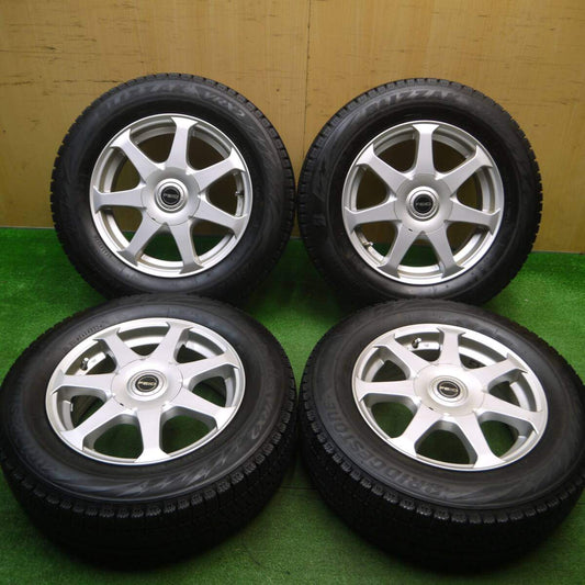 バリ溝！22年！9.5分★スタッドレス 195/65R15 ブリヂストン ブリザック VRX2 FEID 15インチ PCD100 114.3/5H マルチ★4121607Hス