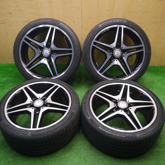 [送料無料] 4本価格★ベンツ Aクラス W176 純正 AMG 225/40R18 コンチネンタル コンチスポーツコンタクト5 MO PCD112/5H★4092409Hノ