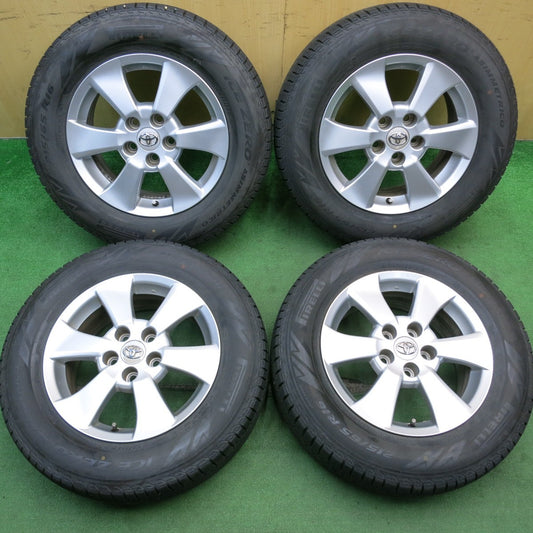 バリ溝！22年！9分★トヨタ 20系 アルファード ヴェルファイア 純正 215/65R16 スタッドレス ピレリ アイスゼロ アシンメトリコ 16インチ PCD114.3/5H★5060603AKス
