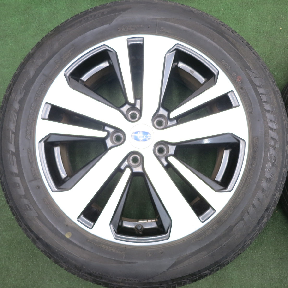 *送料無料* 4本価格★スバル レガシィ アウトバック 純正 225/60R18 ブリヂストン デューラー H/P SPORT 18インチ PCD114.3/5H★4052402HAノ