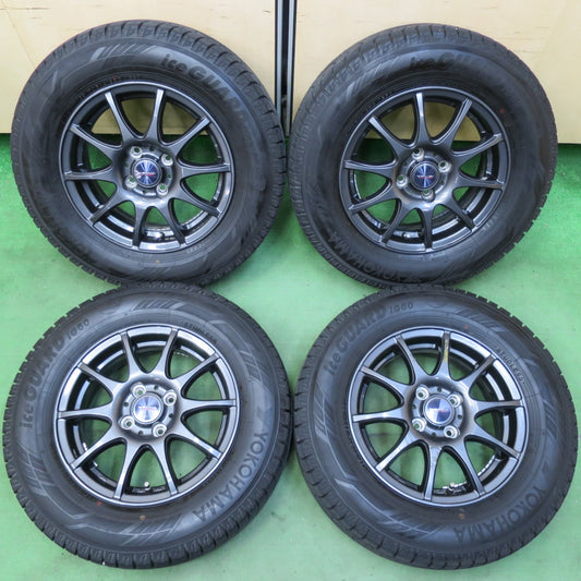 バリ溝！23年！キレイ！9.5分★スタッドレス 185/70R14 ヨコハマ アイスガード iG60 VELVA CHARGE ヴェルヴァ 14インチ PCD100/4H★5041205イス