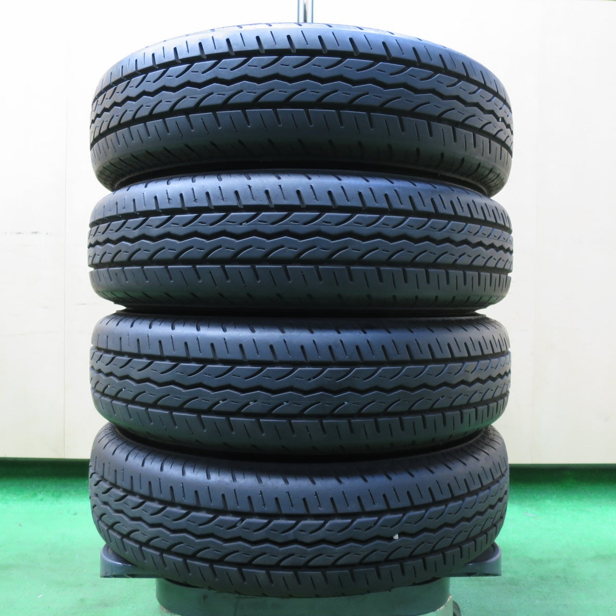 *送料無料* バリ溝！22年！綺麗！9.5分★145/80R12 80/78N ヨコハマ JOB RY52 GAIA MANARAY SPORT マナレイ 12インチ PCD100/4H★4062103イノ