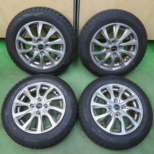 バリ溝！23年！9.5分★スタッドレス 165/65R14 ダンロップ ウインターマックス WM02 BALMINUM TR10 バルミナ 14インチ PCD100/4H★5120404イス