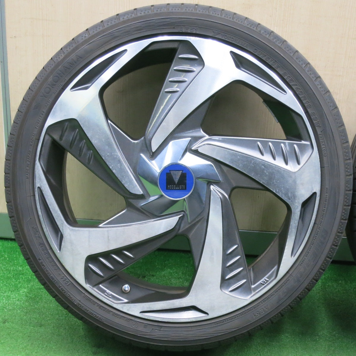 [送料無料] 4本価格！21年★トヨタ 50系 プリウス 純正 MODELLISTA ウイングダンサー7 215/40R18 ヨコハマ BluEarth-GT AE51 18インチ PCD100/5H★5010708NJノ