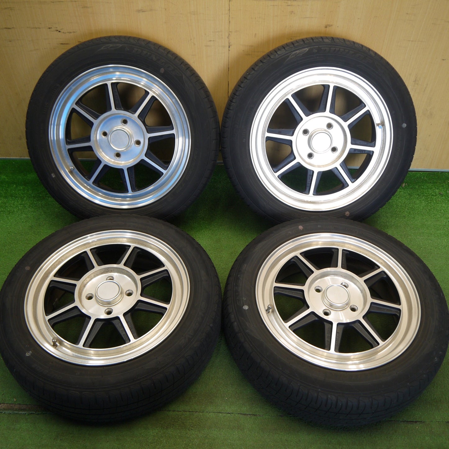 4本価格★ハヤシ Racing HAYASHI STREET 165/60R15 ダンロップ エナセーブ EC204 ストリート レーシング 15インチ PCD100/4H★6042802Hノ
