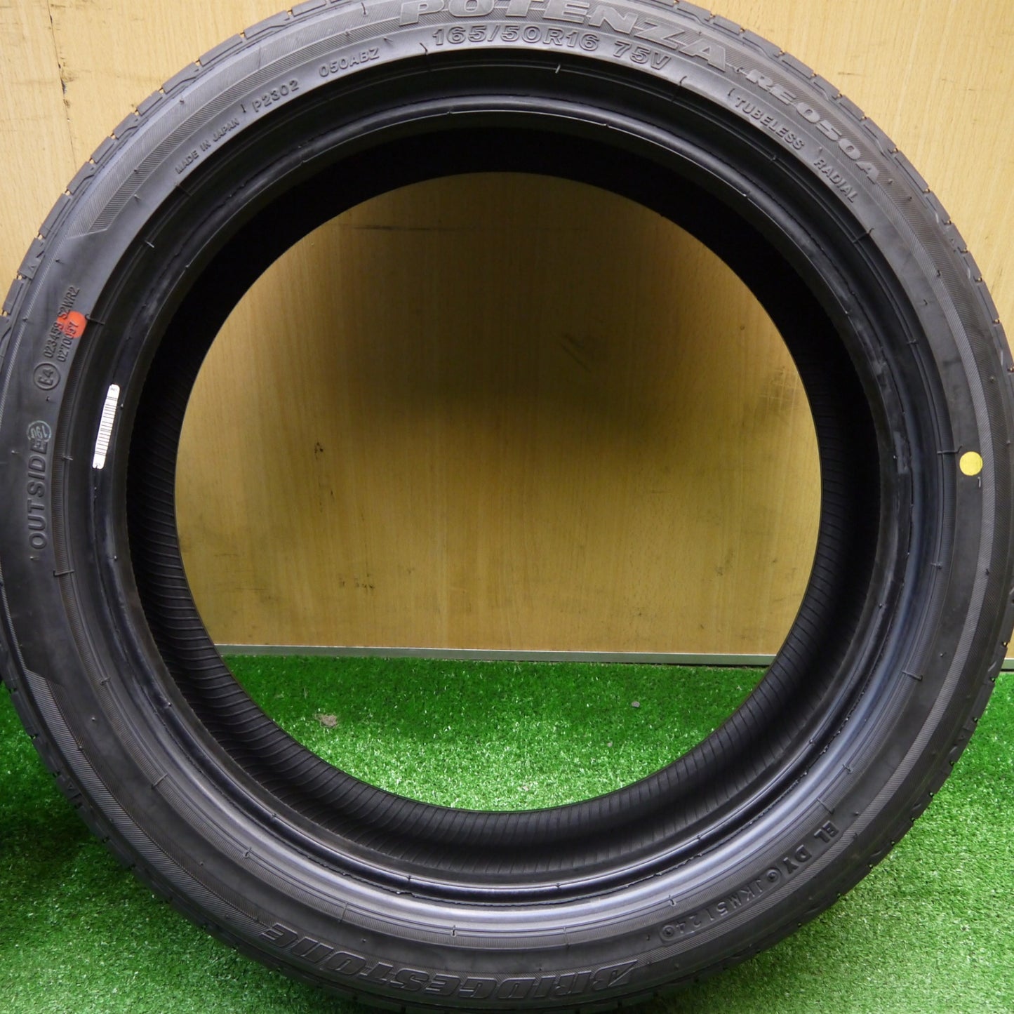 新車外し！24年★165/50R16 ブリヂストン ポテンザ RE050A タイヤ 16インチ N-BOX コペン ワゴンR ムーヴ キャスト 等★5112501Hノタ