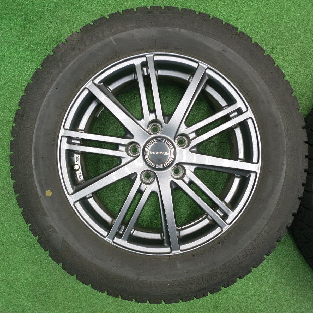 [送料無料] バリ溝！20年！キレイ！9分★スタッドレス 215/60R16 ブリヂストン アイスパートナー2 BALMINUM バルミナ 16インチ PCD114.3/5H★4111103NJス