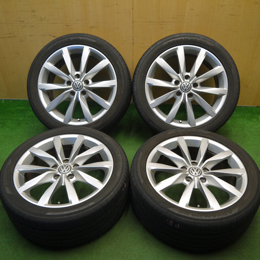 キレイ★ワーゲン ゴルフ7 純正 225/45R17 ヨコハマ アドバン dB V552 17インチ PCD112/5H★6030404Hノ