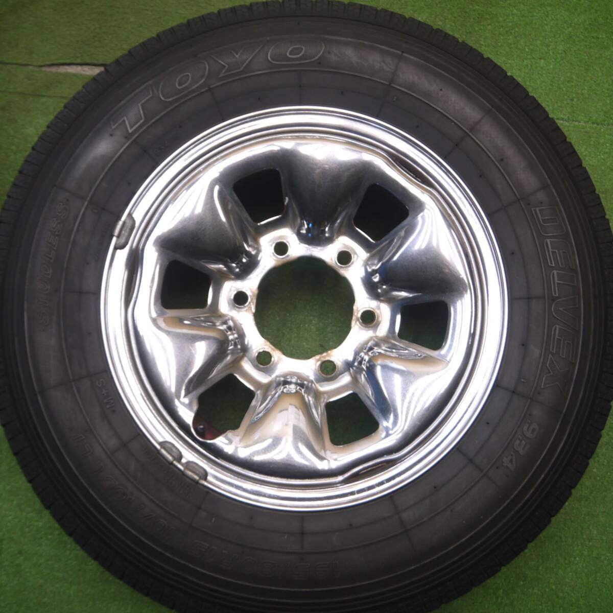 4本価格★トヨタ 100系 ハイエース 純正 スタッドレス 195/80R15 107/105L トーヨー デルベックス 934 PCD139.7/6H★5012802Hス
