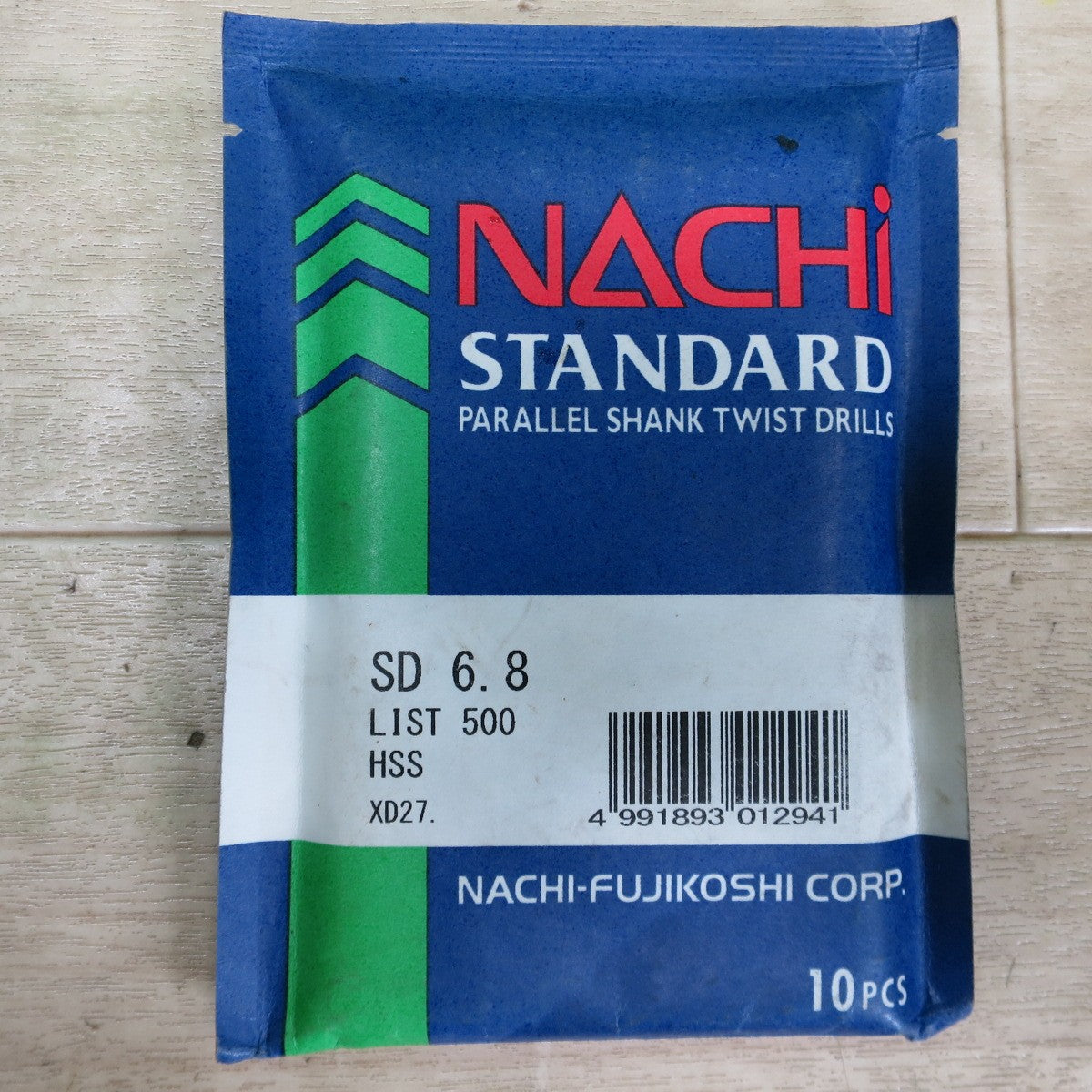 未使用！2袋まとめ売り☆NACHI ナチ スタンダード ドリル SD3.3 LIST 500 HSS XB15 / SD6.8 LIST 500 HSS XD27 各10本入り 鉄工用 工具☆