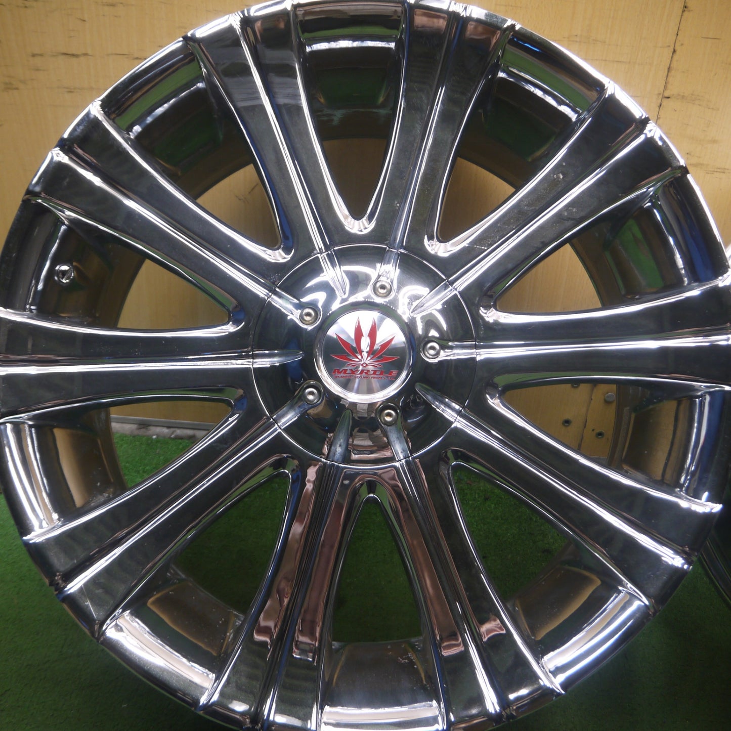 *送料無料* 2本価格★CRIMSON MYRTLE LEON 22インチ ホイール マーテル レオン クリムソン 22×9J PCD112 114.3/5H マルチ★4062501Hホ