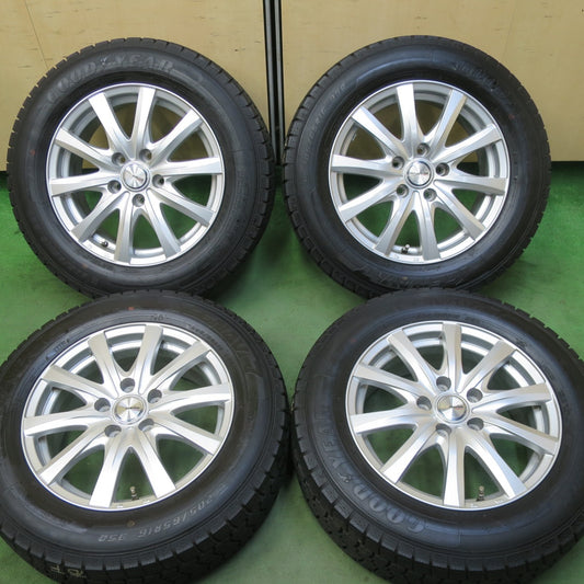 バリ溝！21年！キレイ！9.5分★スタッドレス 205/65R16 グッドイヤー アイスナビ7 ravrion RS01 ラブリオン 16インチ PCD114.3/5H★5092502TTス