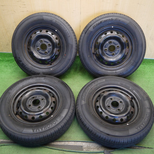 バリ溝！25年！8.5分◎ダイハツ タント ムーヴ 等 純正 スチール 145/80R13 ヨコハマ BluEarth-ES ES32 13インチ PCD100/4H◎6080506Hノ