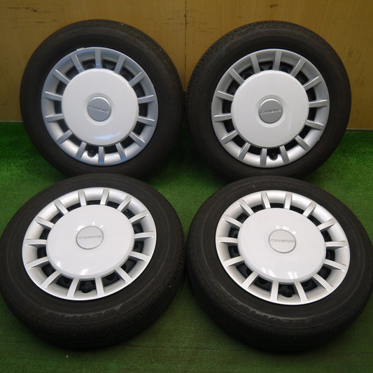 4本価格！24年★ダイハツ ムーヴ キャンバス ストライプス G 純正 スチール 155/65R14 ブリヂストン エコピア EP150 14インチ PCD100/4H★6012004Hノ