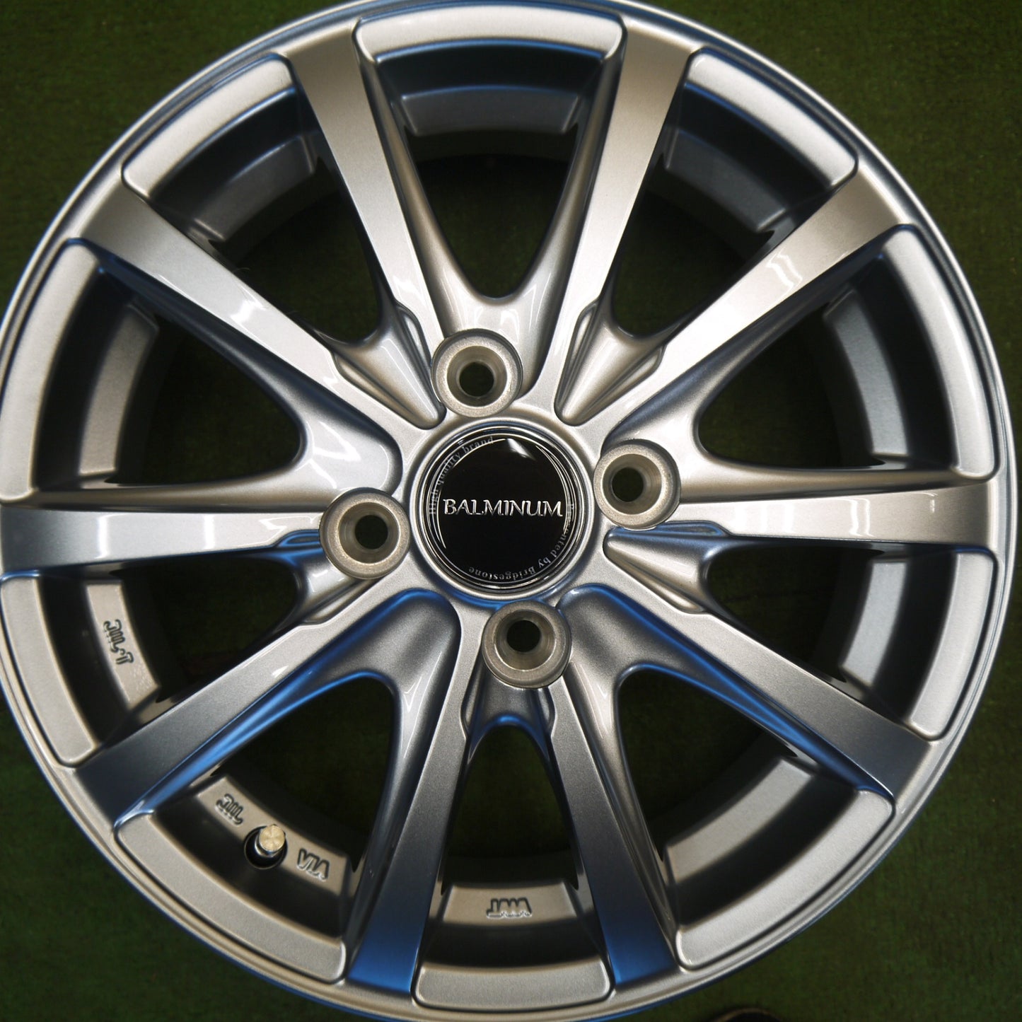 未使用★BALMINUM LS10 バルミナ 14インチ ホイール 14×4.5J PCD100/4H★6042204Hホ