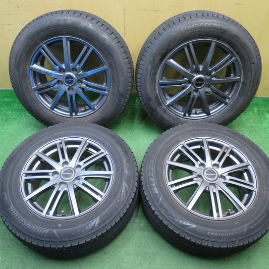 バリ溝！キレイ！9分★スタッドレス 205/65R16 ブリヂストン ブリザック VRX3 BALMINUM BR10 バルミナ 16インチ PCD114.3/5H★6021201NJス