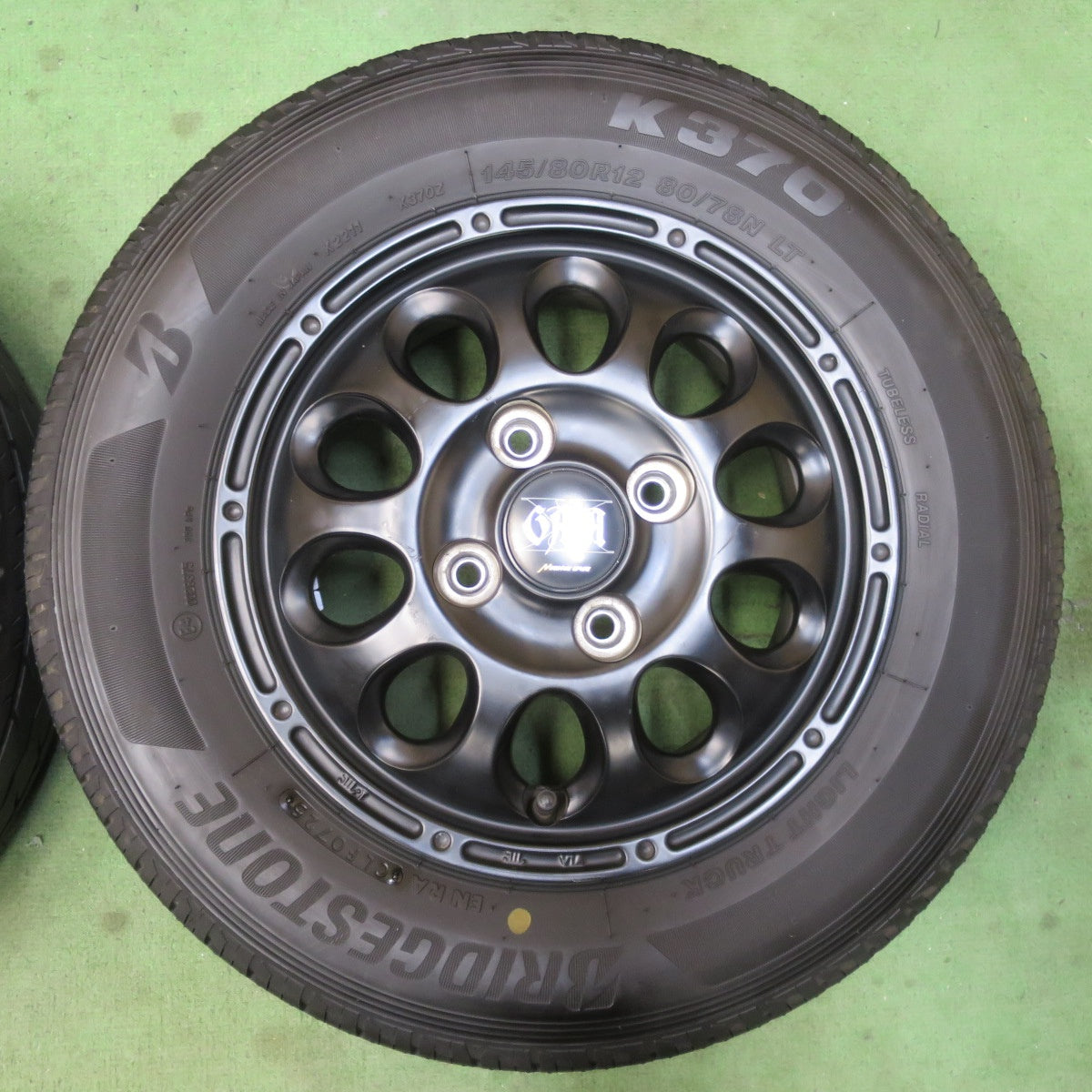 バリ溝！25年！9.5分★145/80R12 80/78N GAIA MANARAY SPORT ブリヂストン K370 ヨコハマ JOB RY52 ガイア マナレイ スポーツ 12インチ PCD100/4H★6022812イノ