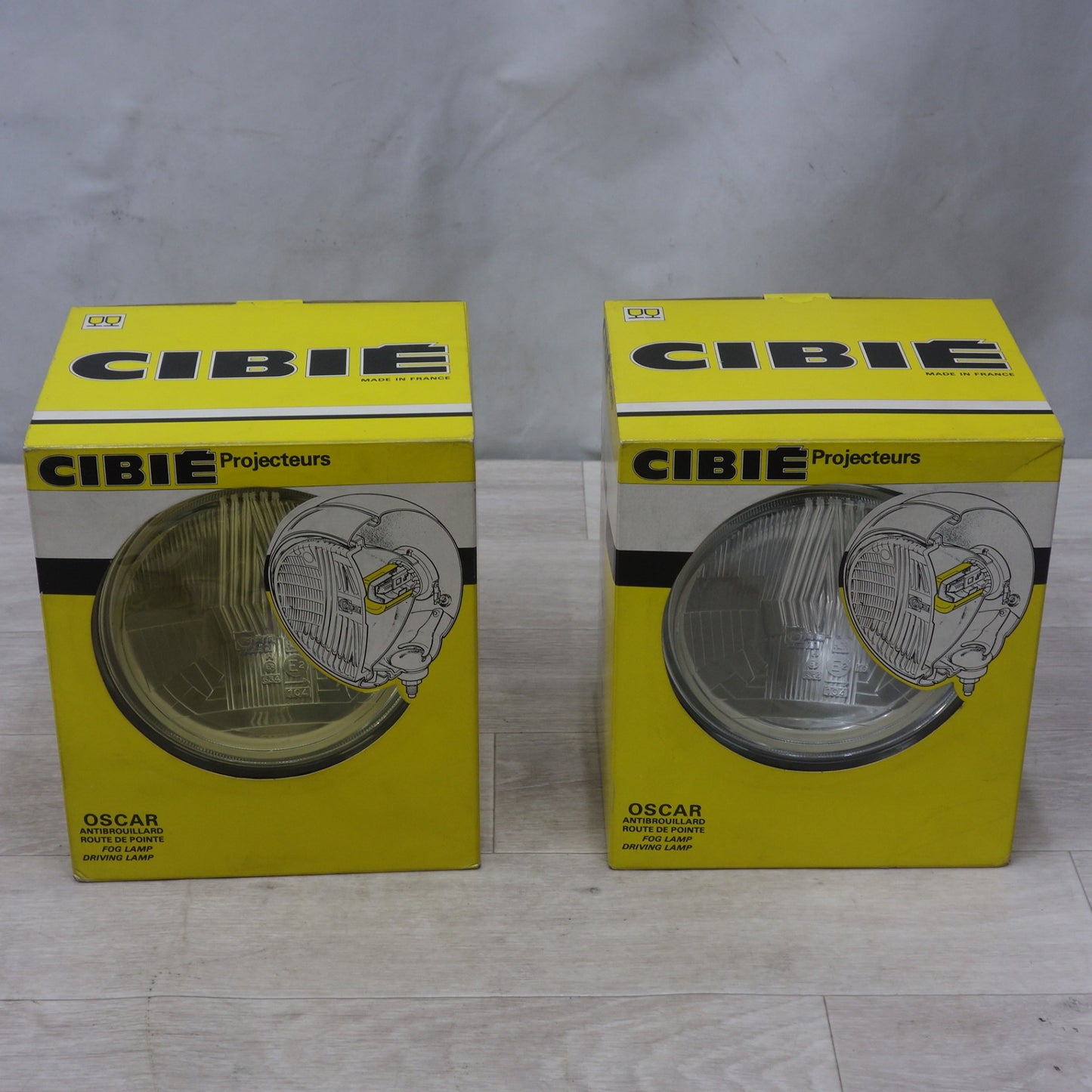 [送料無料] 左右セット! 5点まとめ売り◆シビエ CIBIE ミニ H4 オスカー ランプ ライト /ストーン ガード /チューンアップ LEON◆