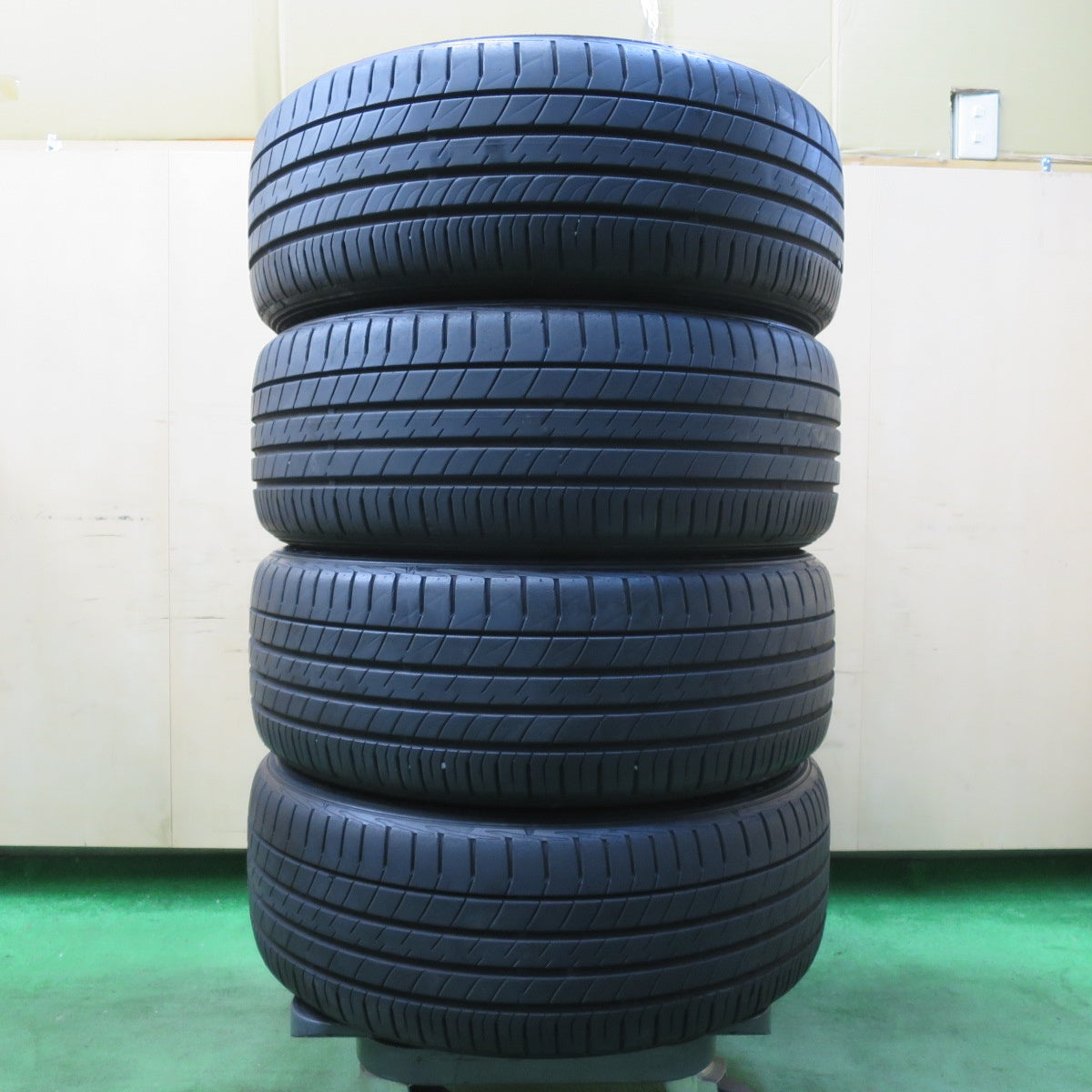 [送料無料] バリ溝！9分★スバル インプレッサ スポーツ 純正 205/50R17 ダンロップ ルマン5 LE MANS V 17インチ PCD100/5H★5022116イノ