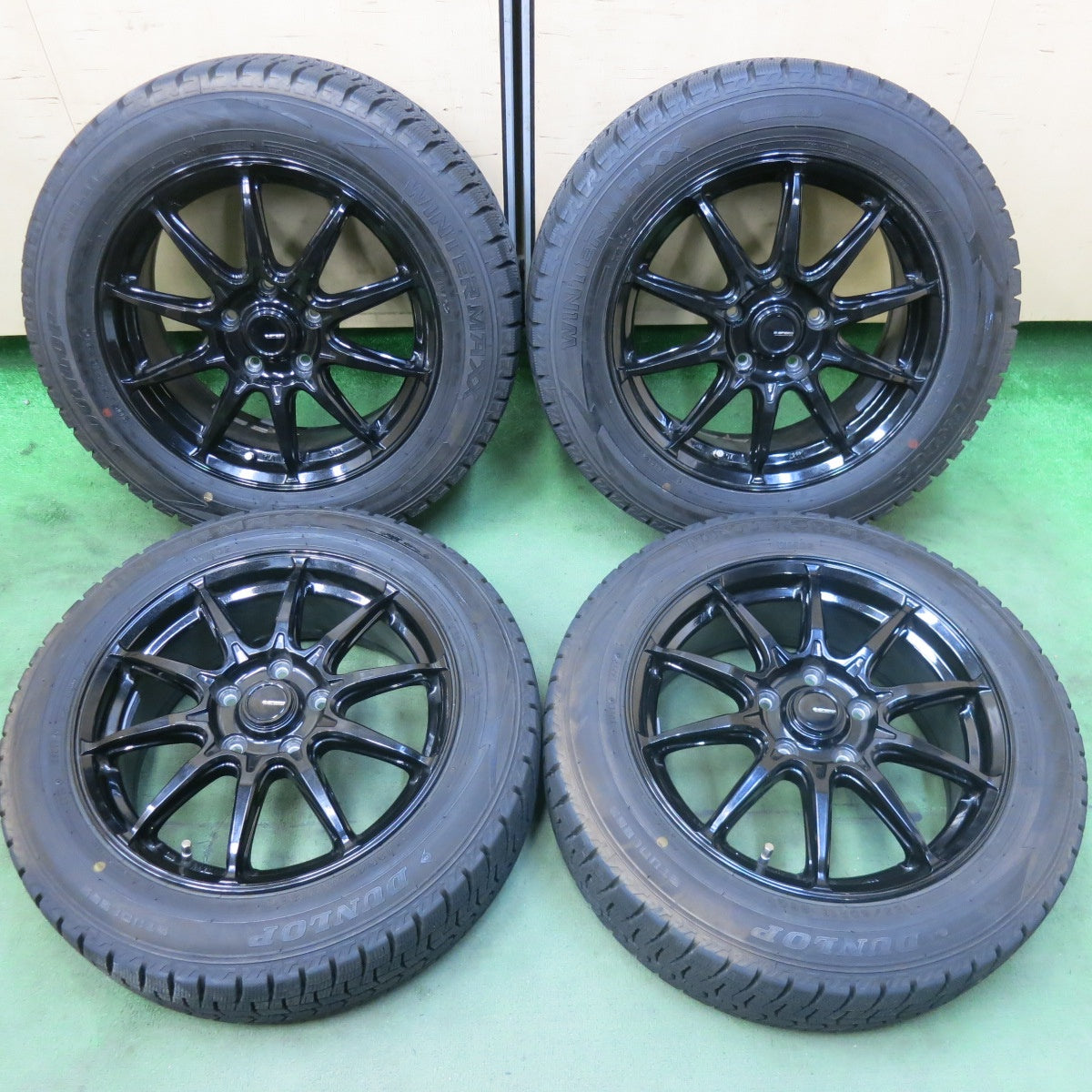 バリ溝！21年！9.5分以上★スタッドレス 185/60R16 ダンロップ ウインターマックス WM02 G-SPEED Gスピード 16インチ PCD114.3/5H★5110302SKス