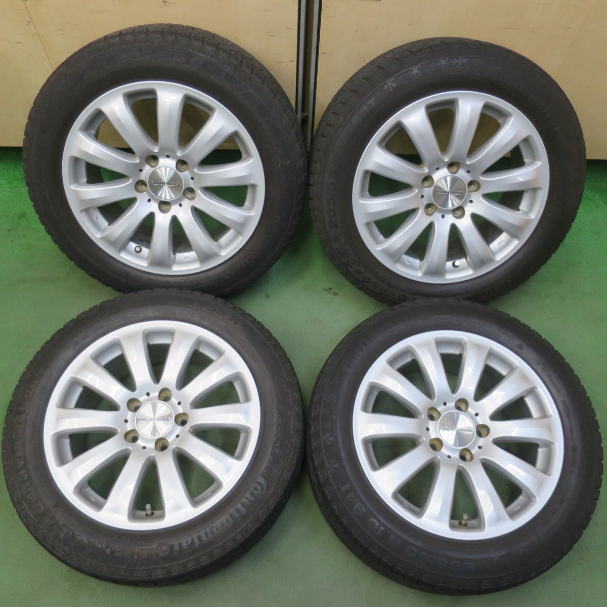 4本価格◎ベンツ 等 EURO FORSCH 205/55R16 スタッドレス コンチネンタル コンチバイキング コンタクト5 ユーロフォルシュ 16インチ PCD112/5H◎6080707イス
