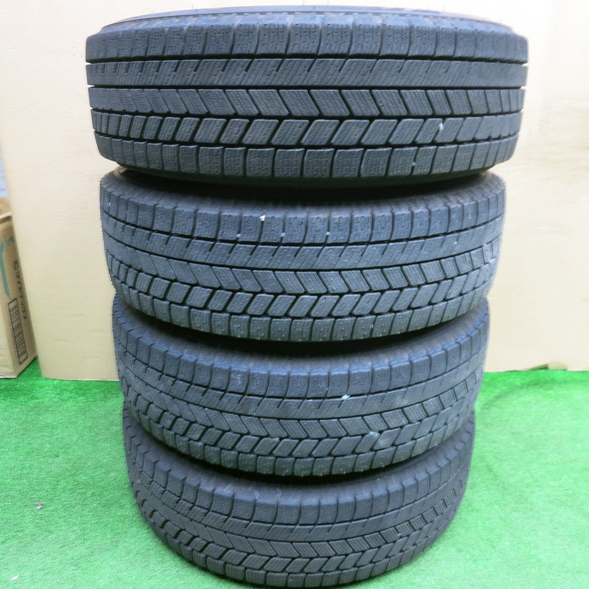 ほぼ未使用！25年★スタッドレス 165/65R14 ブリヂストン ブリザック WZ-1 TOPRUN トップラン 14インチ PCD100/4H★6013002NKス