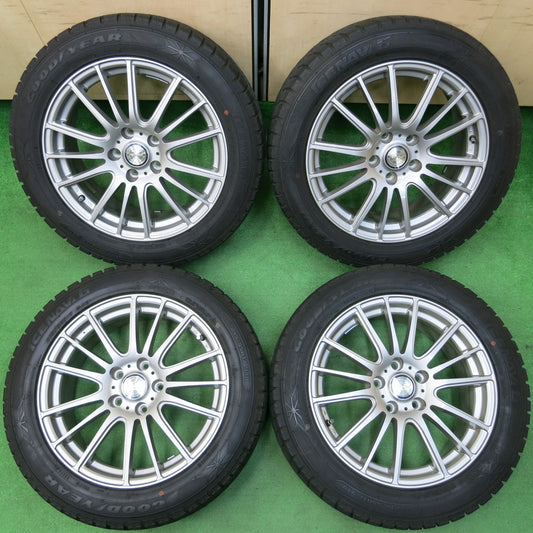 *送料無料* バリ溝!キレイ!9分★スタッドレス 215/55R17 グッドイヤー アイスナビ6 ravrion Selzer ラブリオン 17インチ PCD114.3/5H★4032705イス
